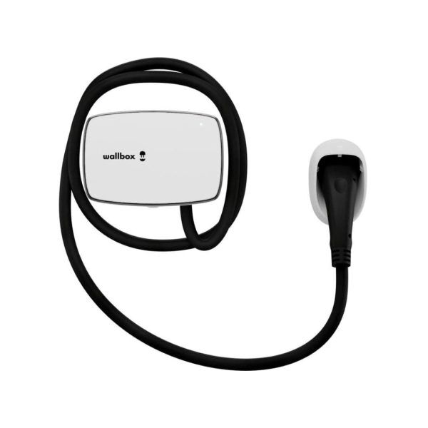 Wallbox Commander 2s elektromos autó fali töltő | 22 kW - 3x32A | 5m - Type 2 | fehér